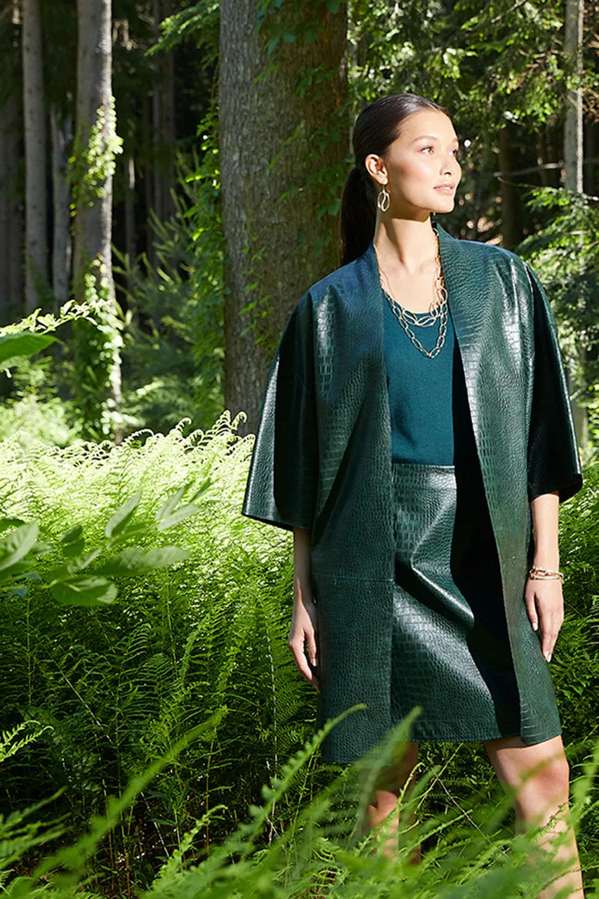 Faux Croco Skirt