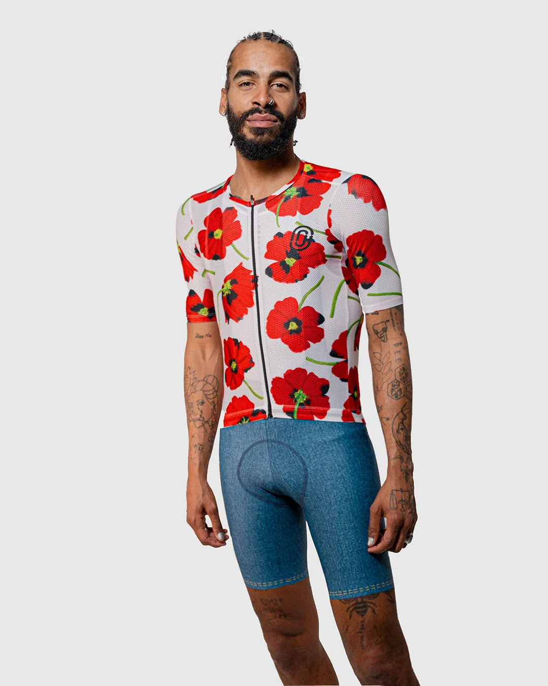 Fiori Rossi Mesh Jersey