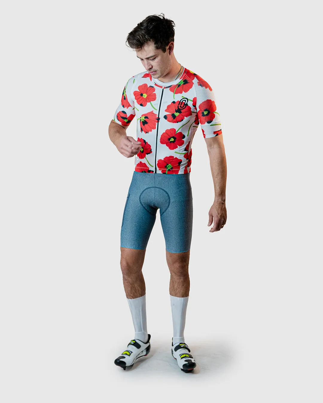 Fiori Rossi Mesh Jersey