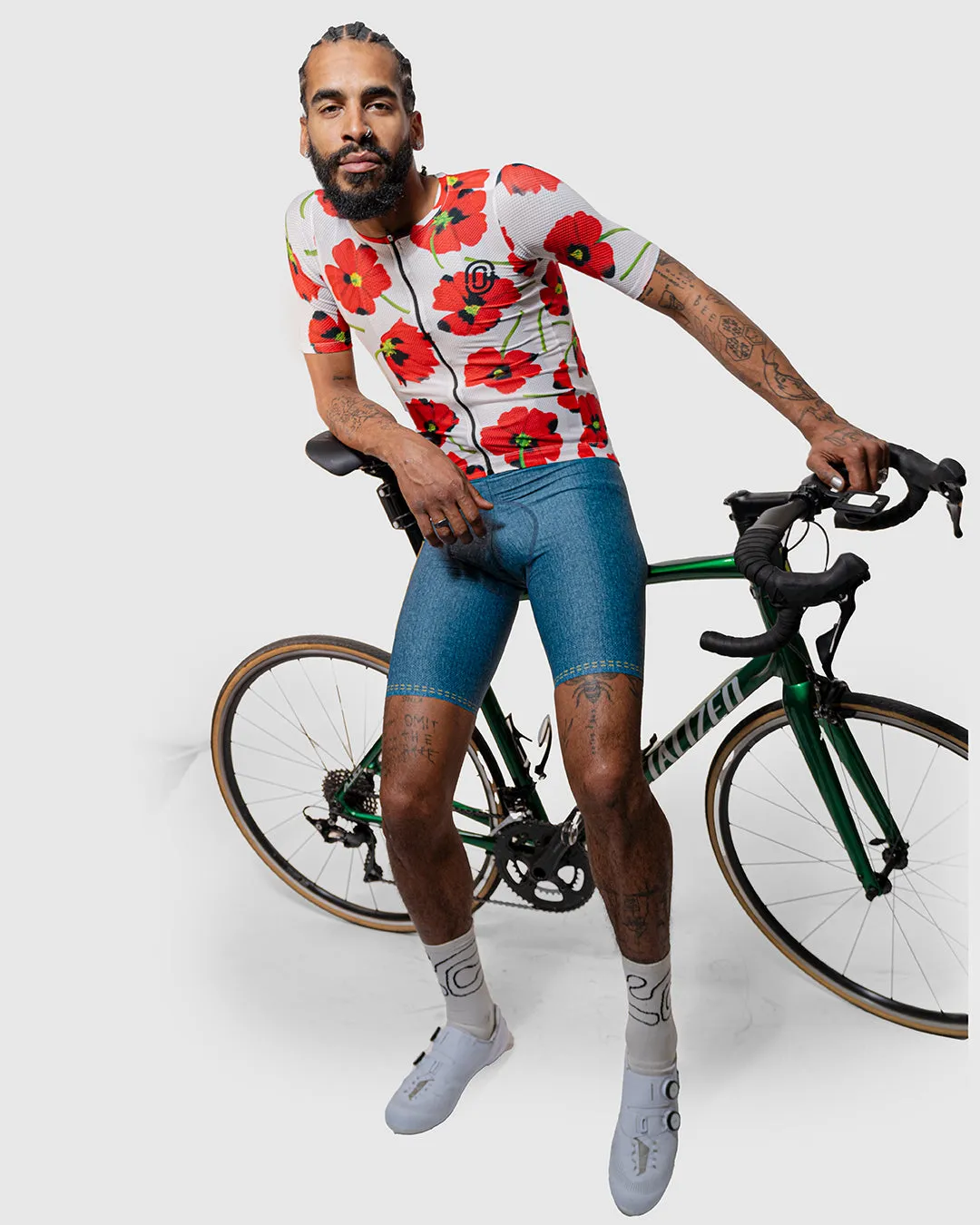 Fiori Rossi Mesh Jersey