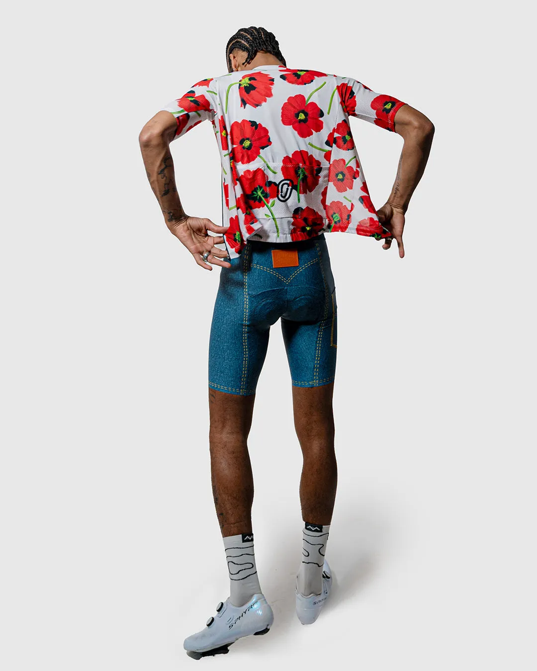 Fiori Rossi Mesh Jersey