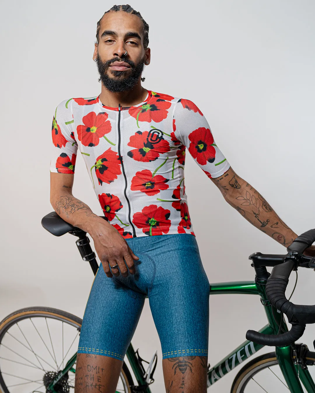 Fiori Rossi Mesh Jersey