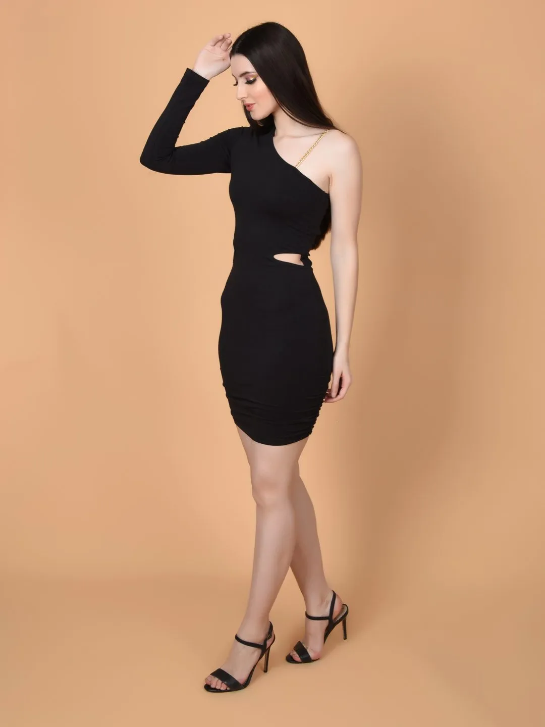 Flawless Women Solid Black Party Dress | BRITNY