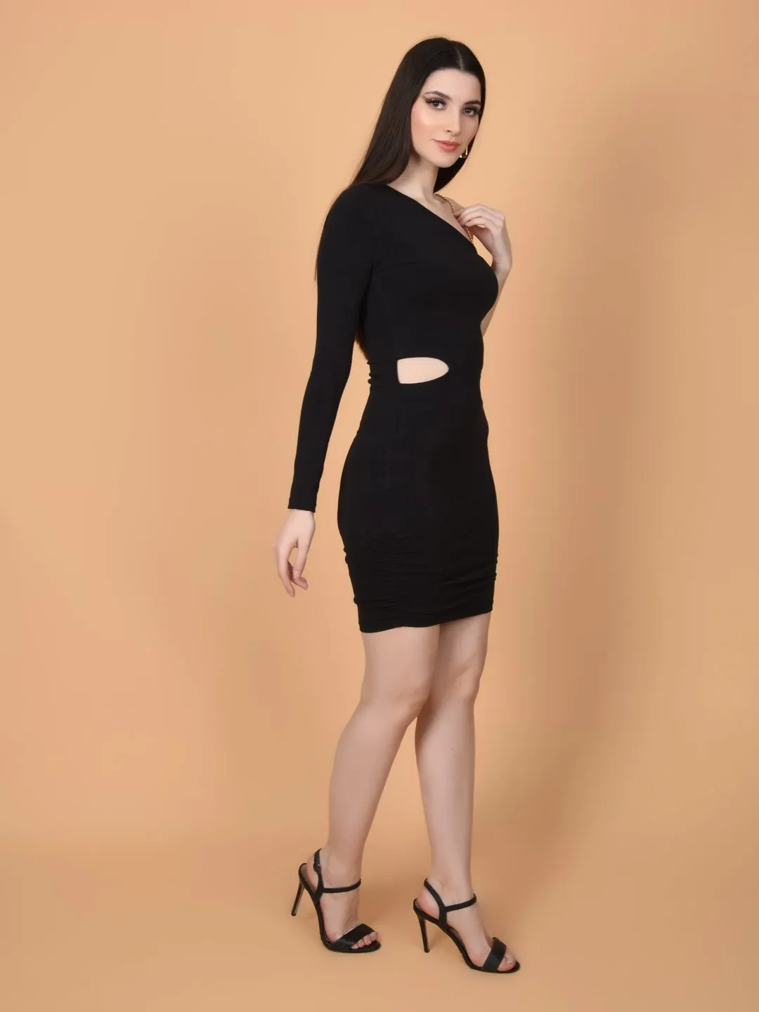 Flawless Women Solid Black Party Dress | BRITNY