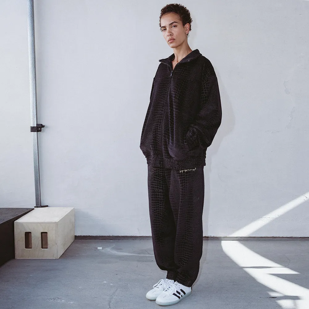 FUCKING AWESOME VELOUR CROC TRACK JACKET // BLACK