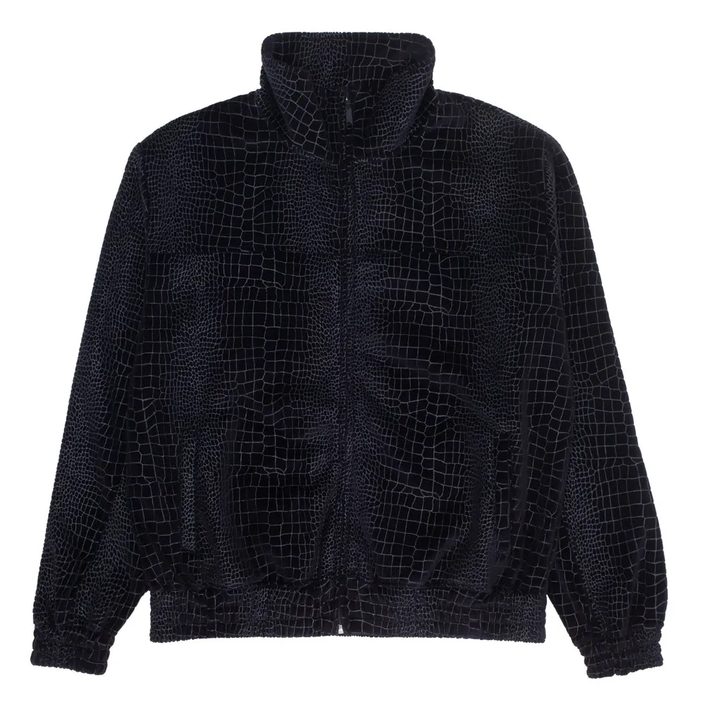 FUCKING AWESOME VELOUR CROC TRACK JACKET // BLACK