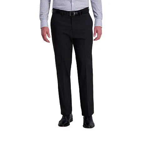 Haggar Mens Classic fit Dress Pants 36 / 30 Grey Stretch
