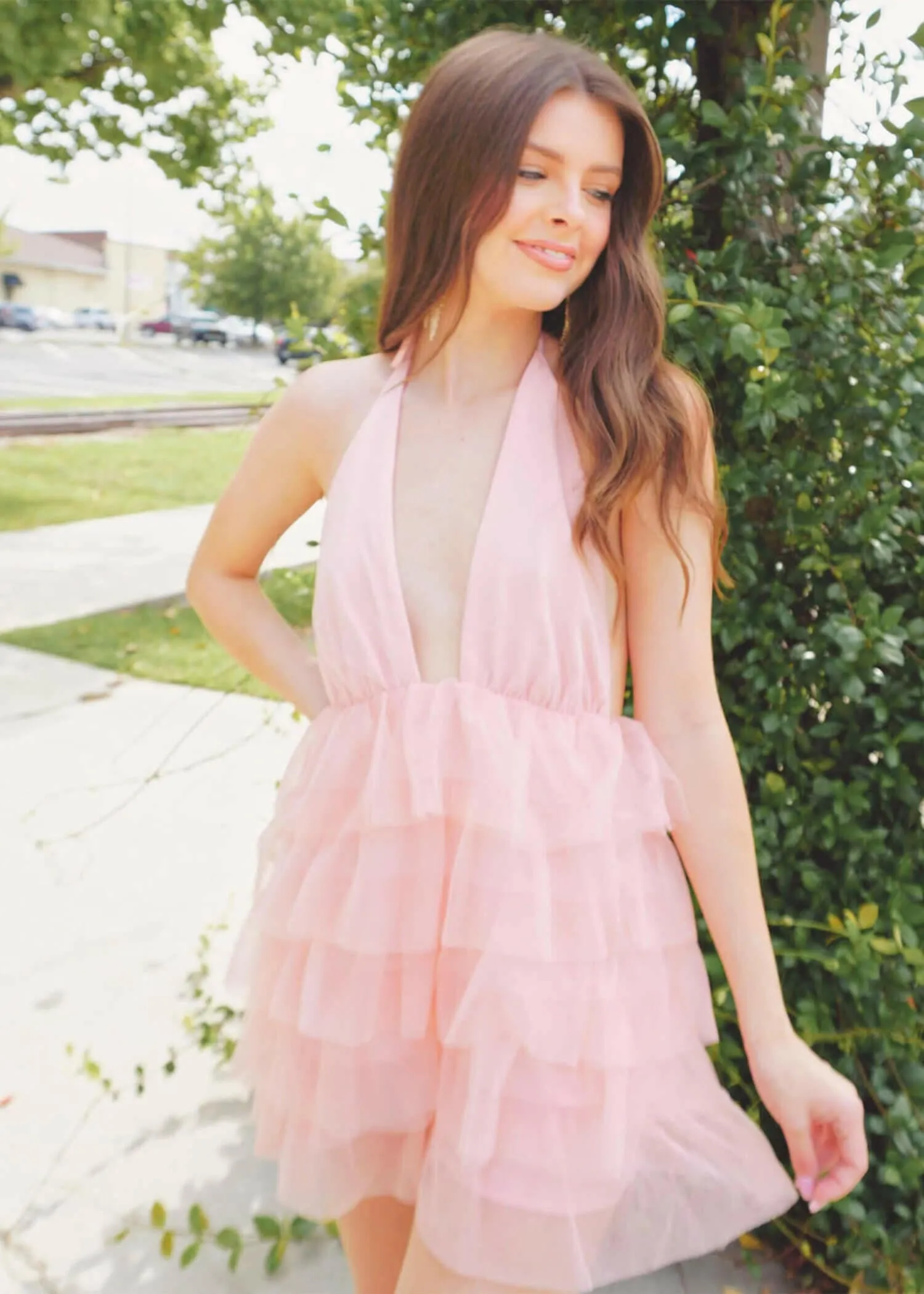 Heads Turning Mini Dress - Mauve
