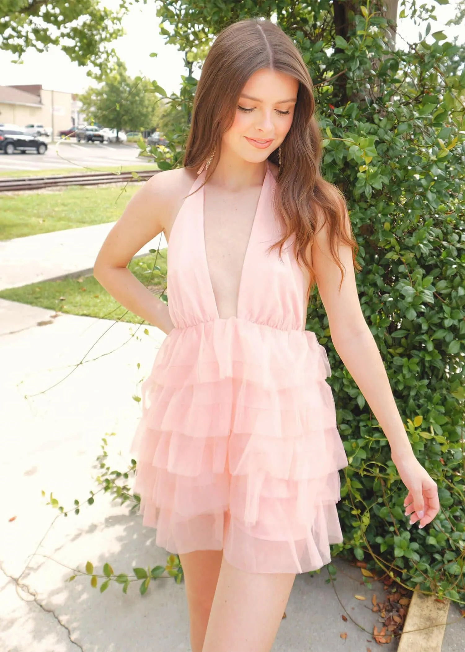 Heads Turning Mini Dress - Mauve