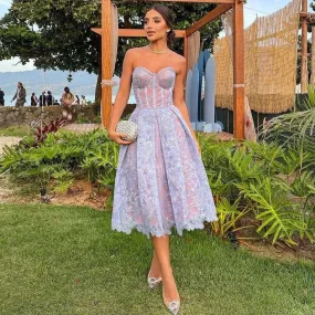 Imogen - Elegant Backless Floral Midi Dress for Women