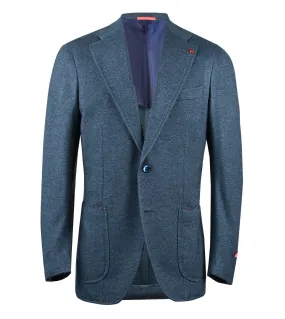 ISAIA Cashmere/Silk Piquet Jersey Blazer