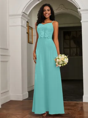 Lace Appliqued  Backless Chiffon A-Line Dress Spa Plus Size