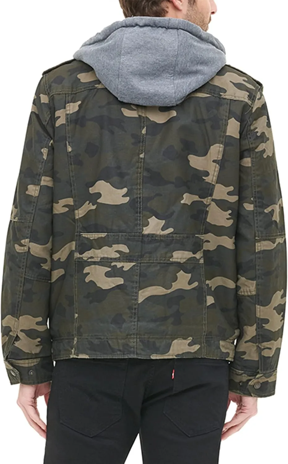 Levi's Men's Cotton Hooded Military Jacket All sizes available