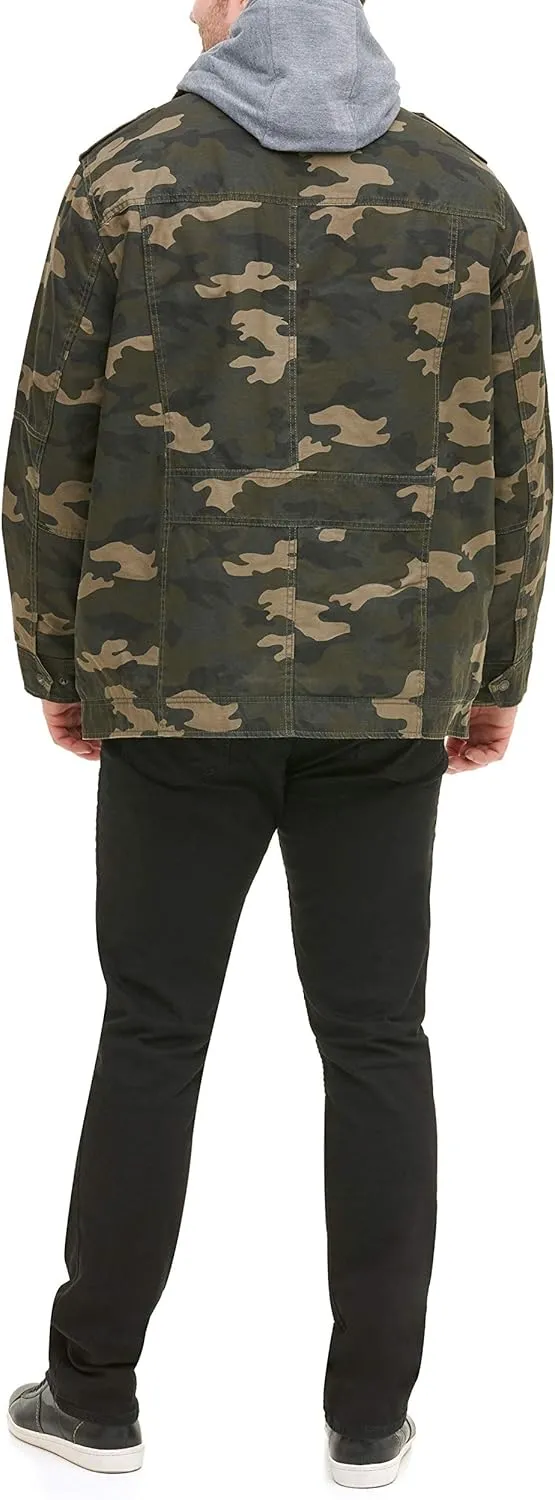 Levi's Men's Cotton Hooded Military Jacket All sizes available