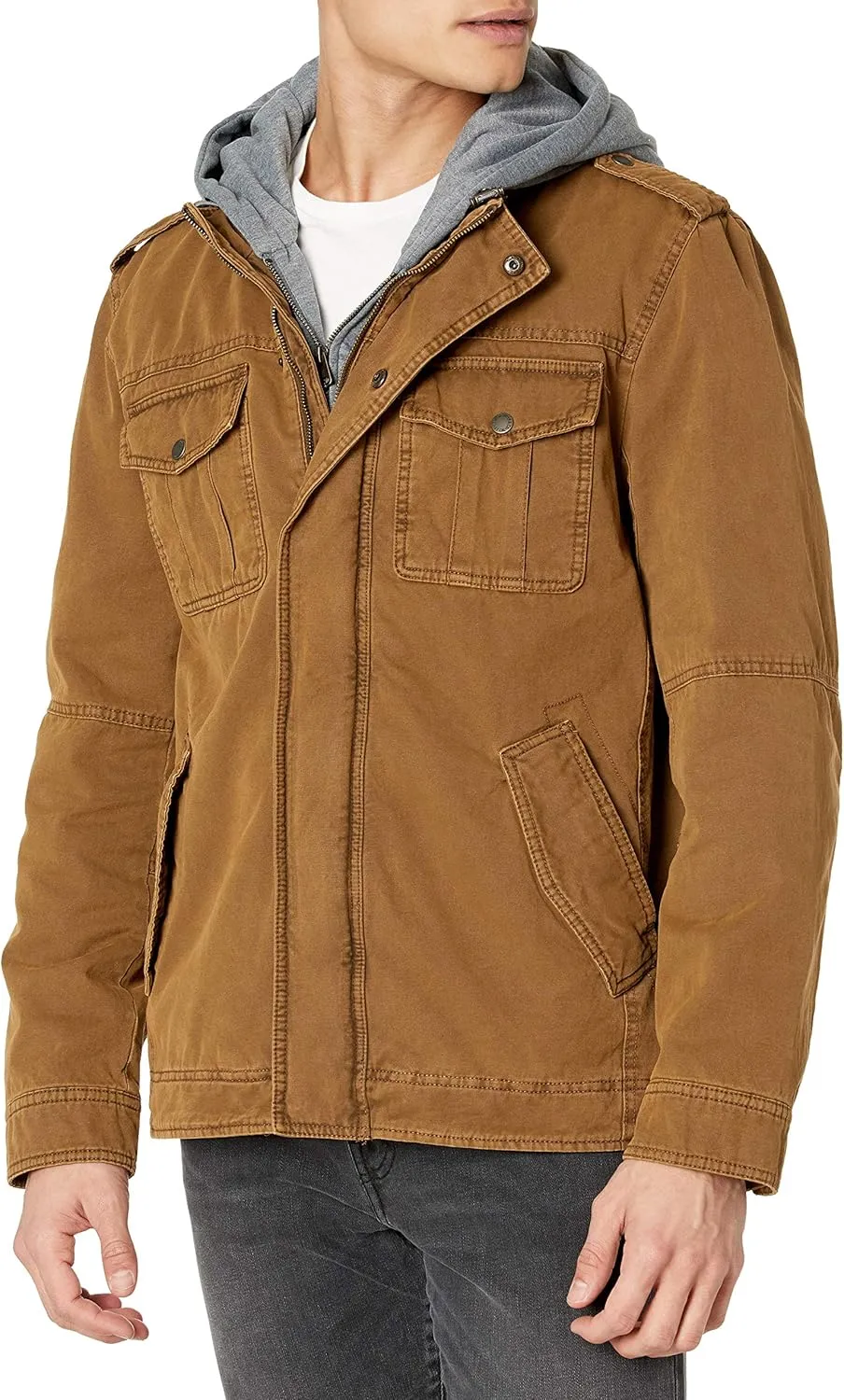 Levi's Men's Cotton Hooded Military Jacket All sizes available