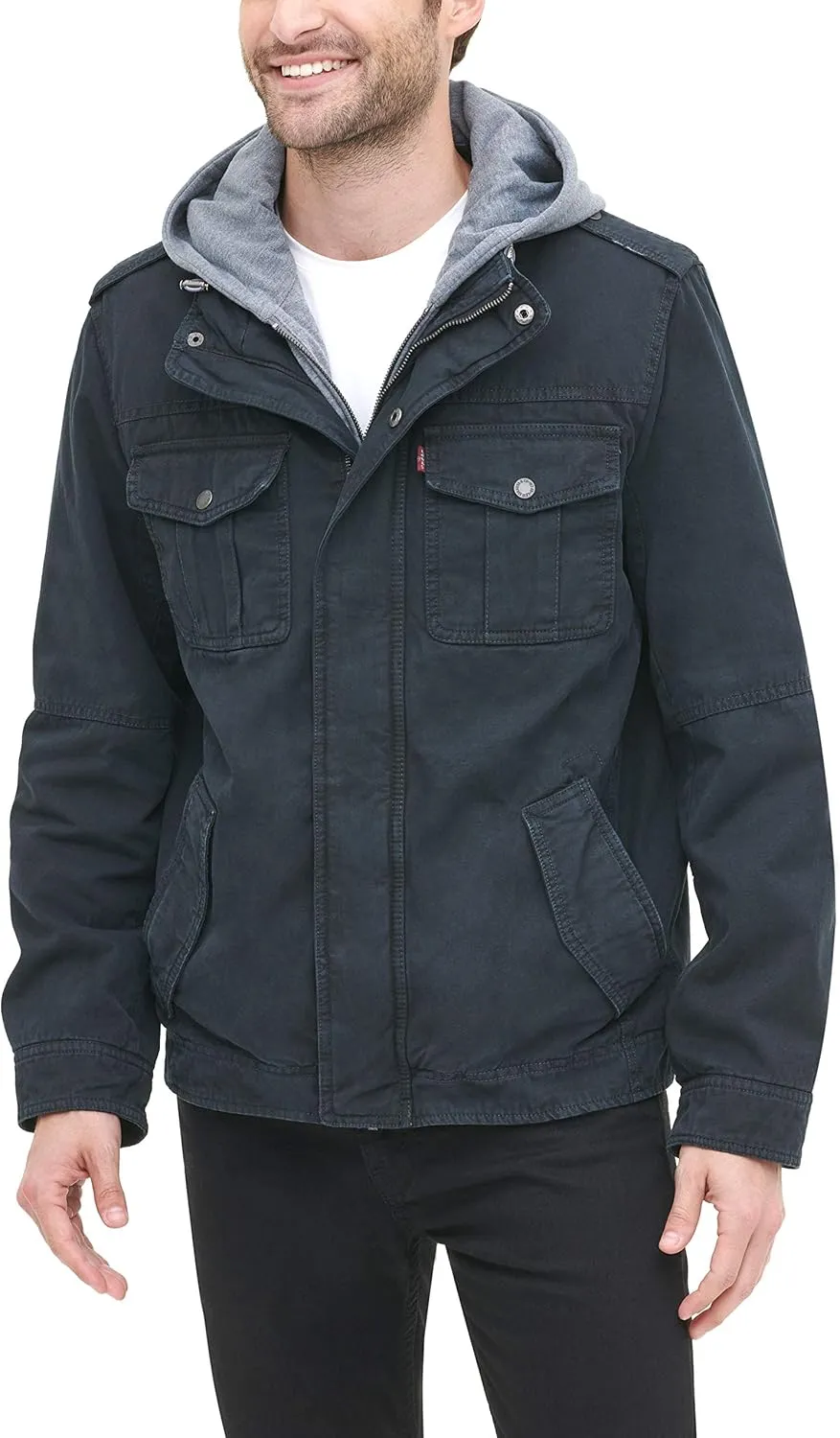 Levi's Men's Cotton Hooded Military Jacket All sizes available