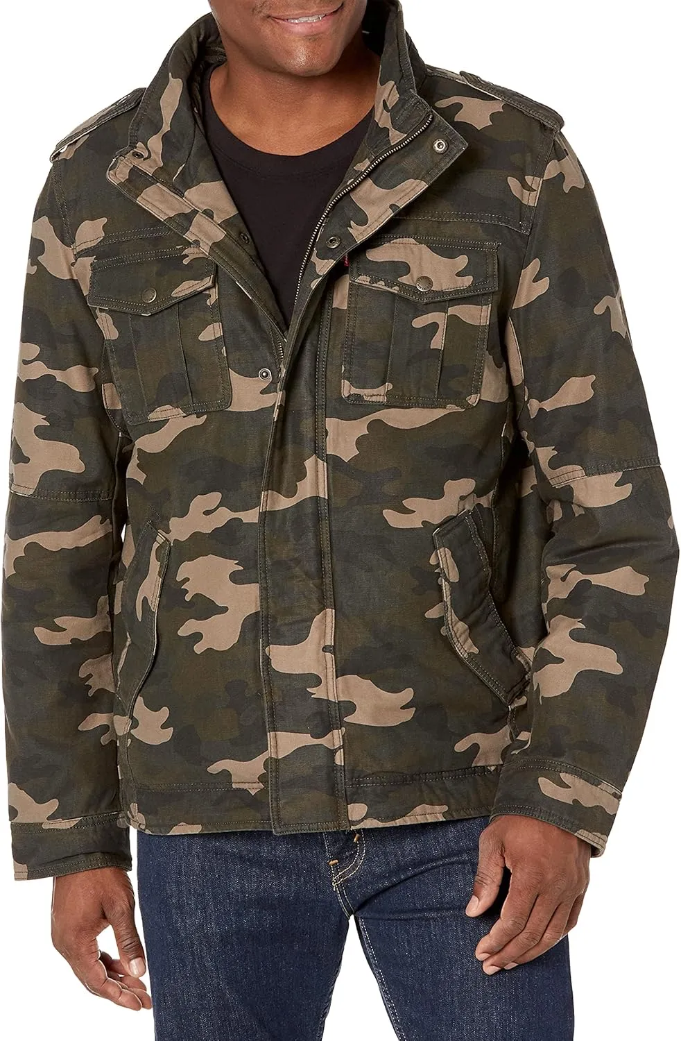 Levi's Men's Cotton Hooded Military Jacket All sizes available