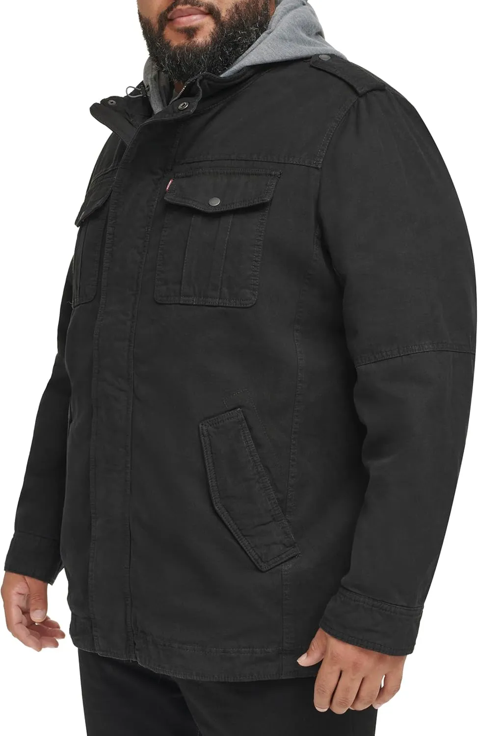 Levi's Men's Cotton Hooded Military Jacket All sizes available