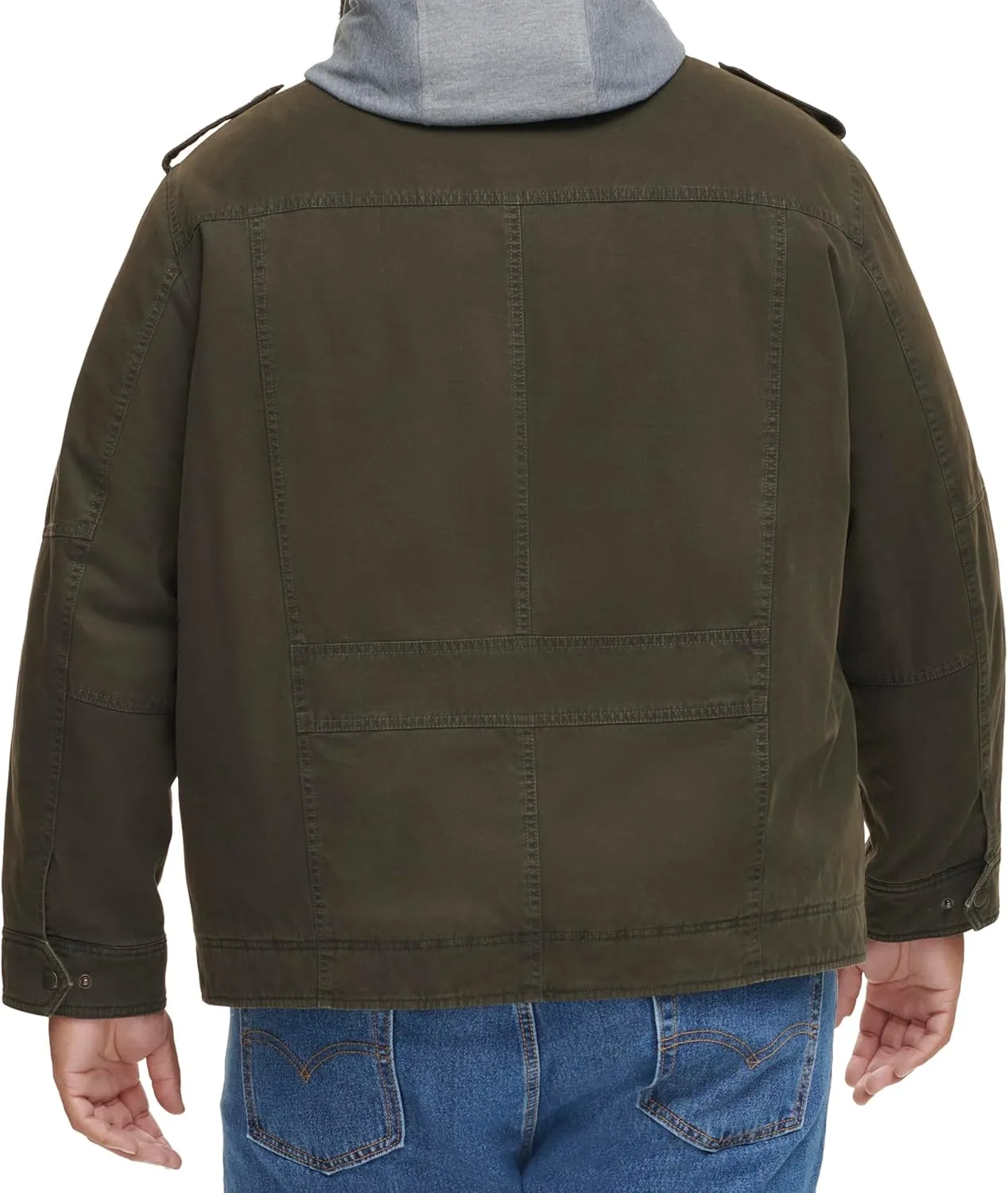 Levi's Men's Cotton Hooded Military Jacket All sizes available