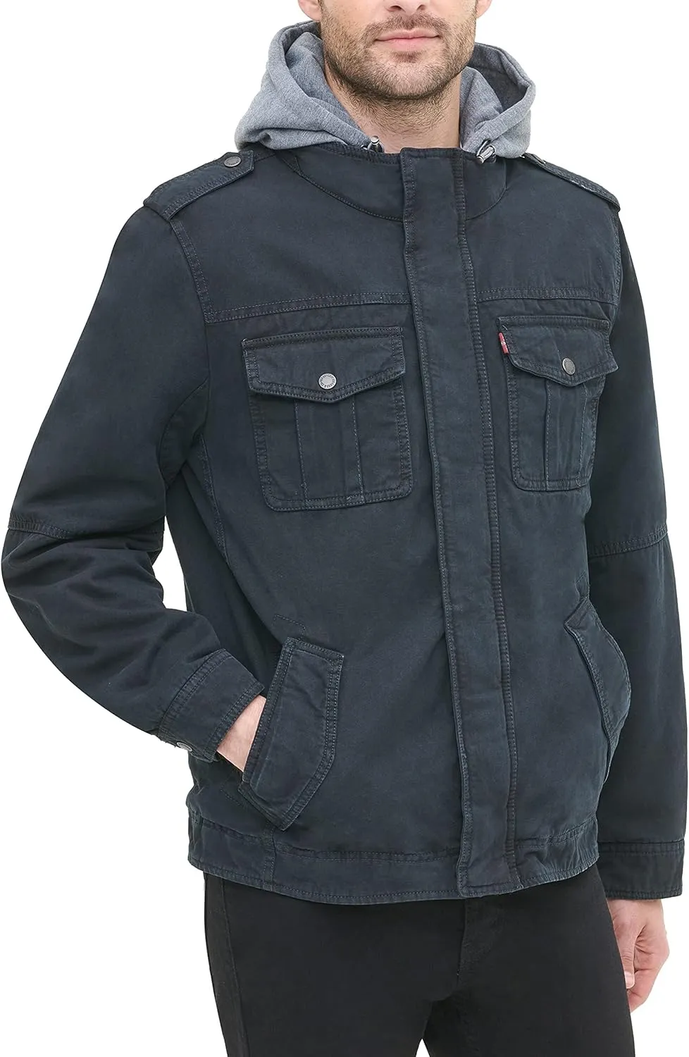 Levi's Men's Cotton Hooded Military Jacket All sizes available