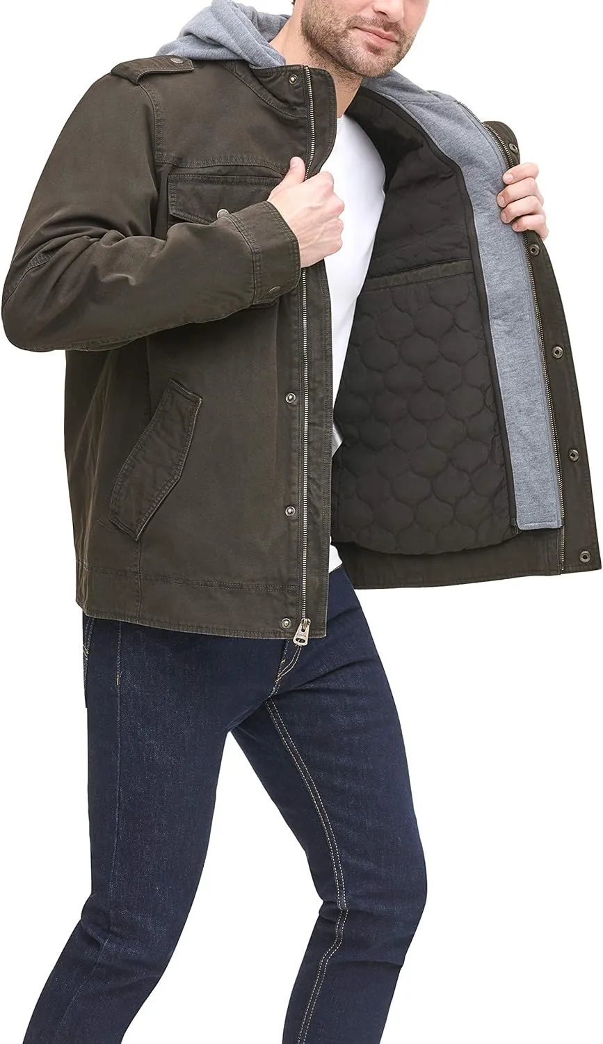 Levi's Men's Cotton Hooded Military Jacket All sizes available