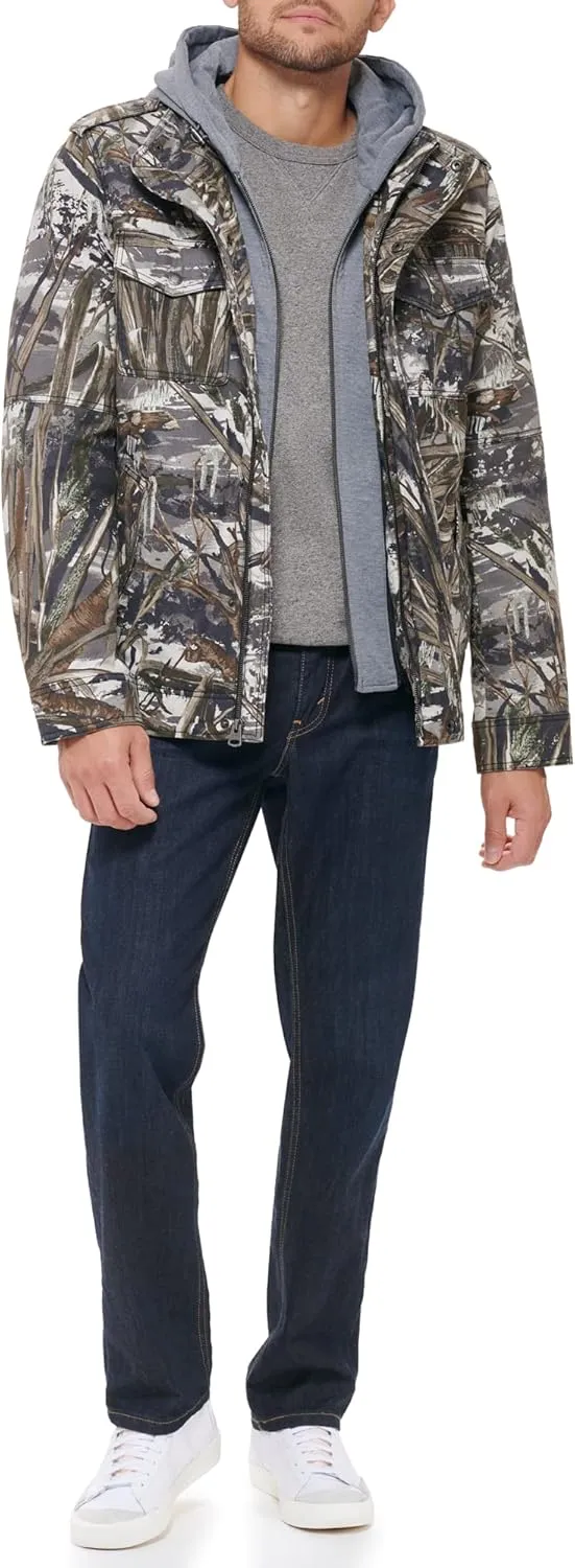 Levi's Men's Cotton Hooded Military Jacket All sizes available