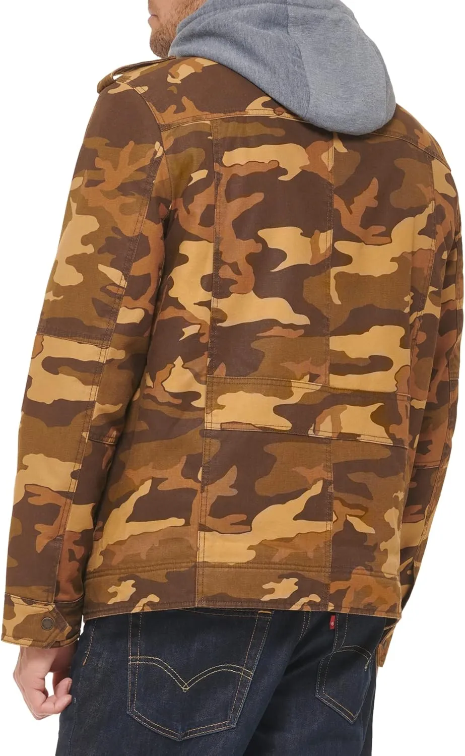 Levi's Men's Cotton Hooded Military Jacket All sizes available