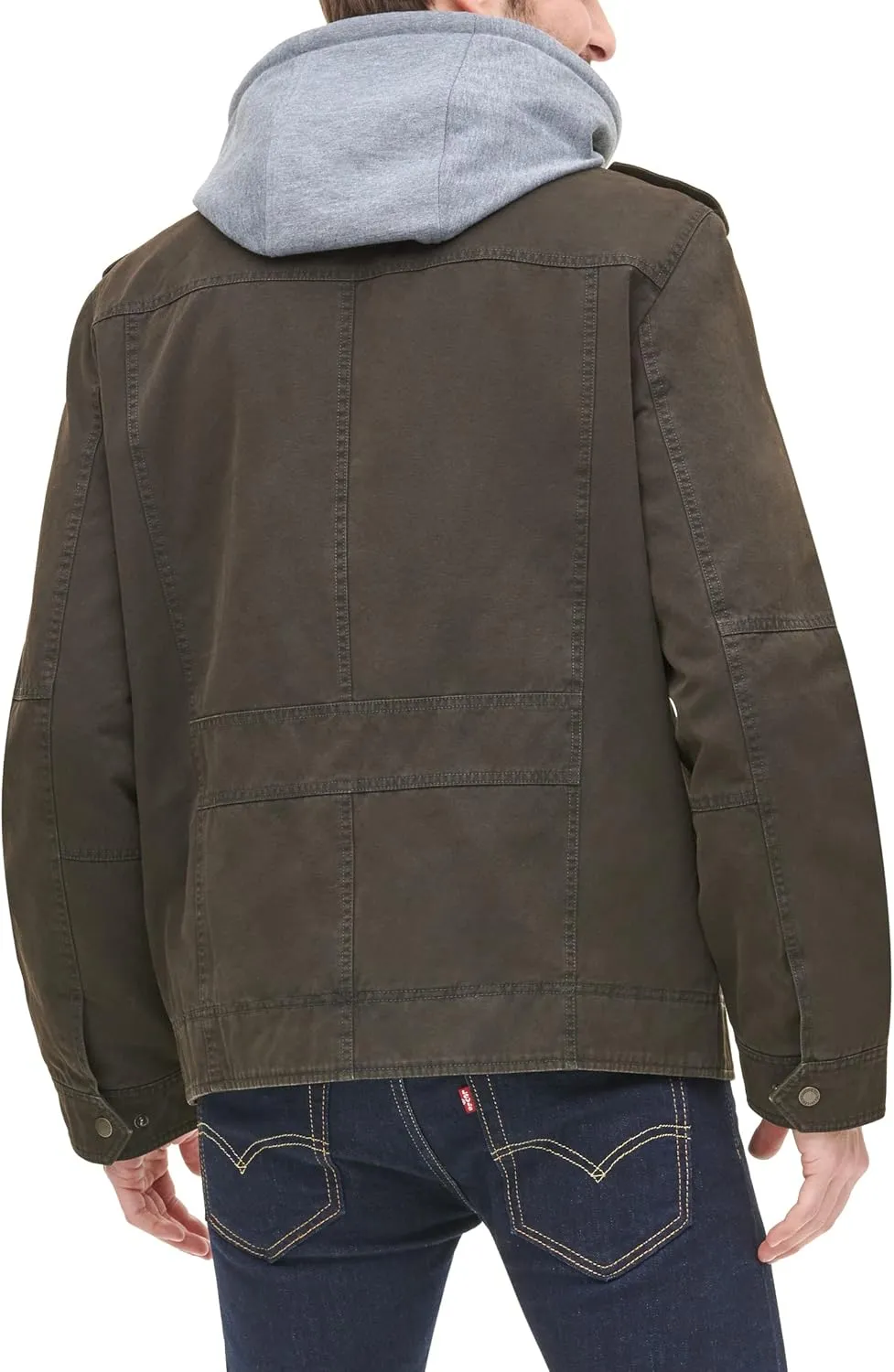 Levi's Men's Cotton Hooded Military Jacket All sizes available