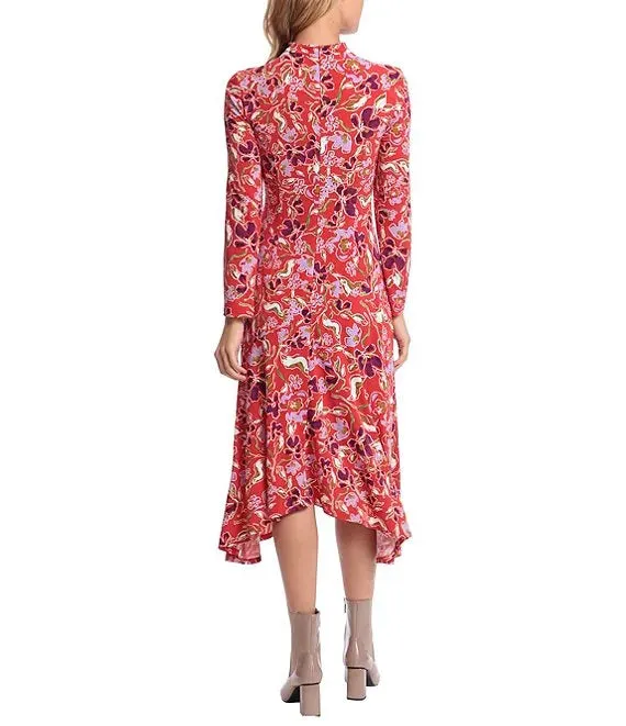 L/S Midi Shark Bite Dress