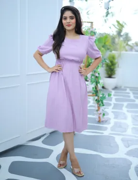 Mauve-Lous A-Line Dress