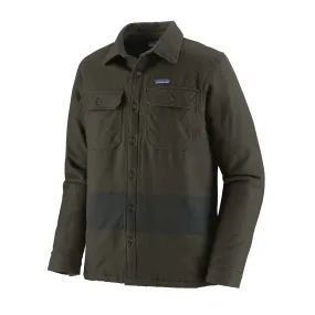 Mens Insulated Fjord Flannel Jacket One Stripe:Basin Green