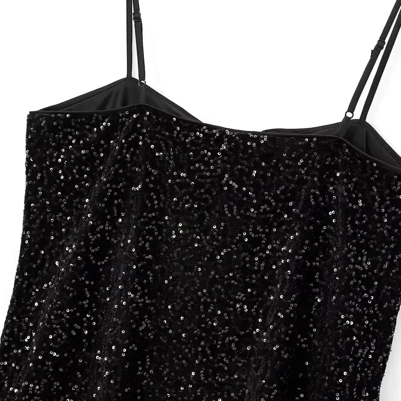 Mini Sequin Party Dress Backless - Stelar
