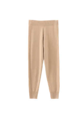 N.46 Cashmere Classic Track Pant - Tan