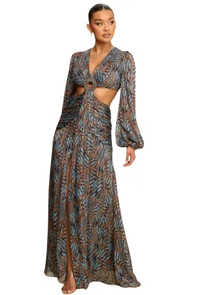 Naely Chiffon Maxi Dress