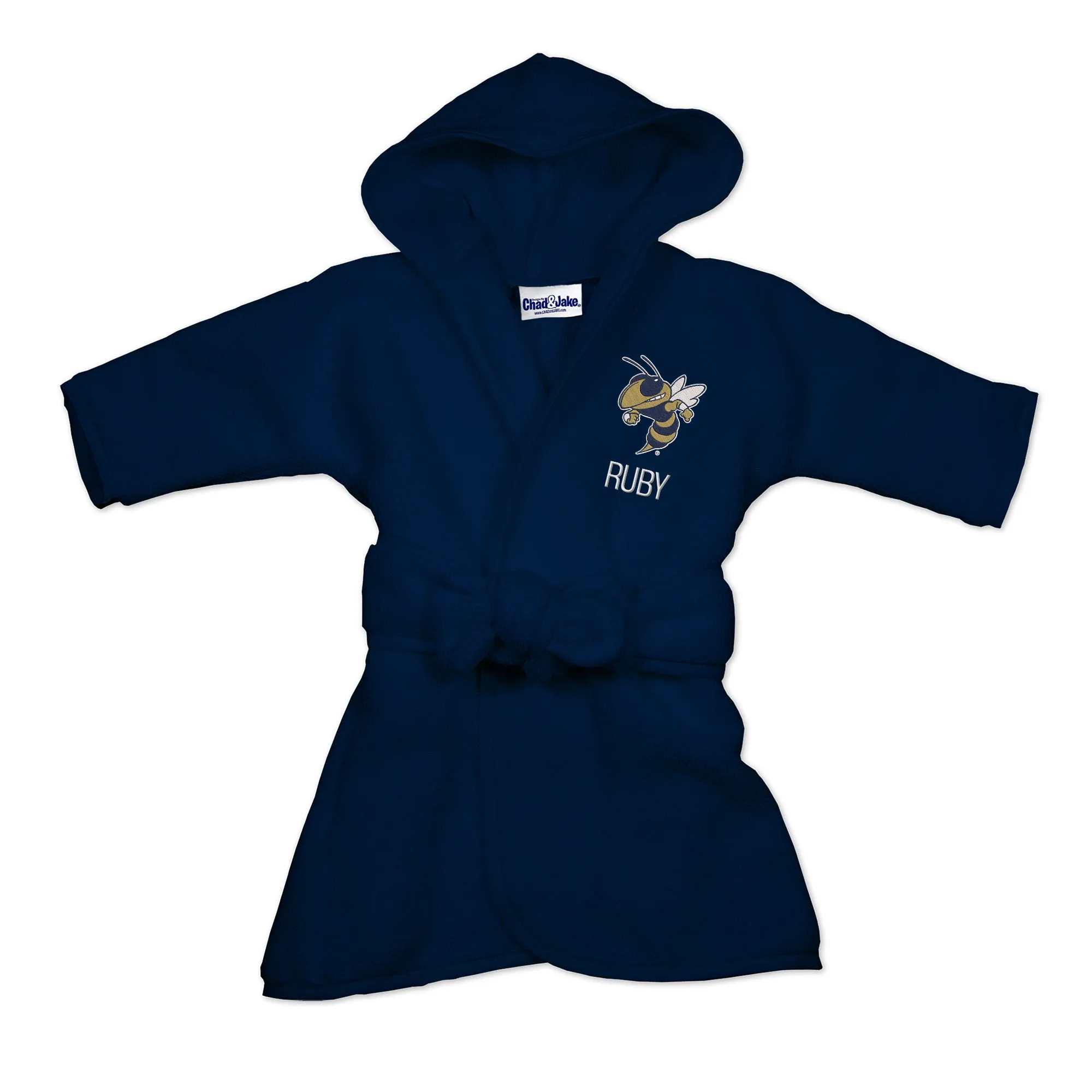 Personalized Georgia Tech Yellow Jackets Buzz Robe