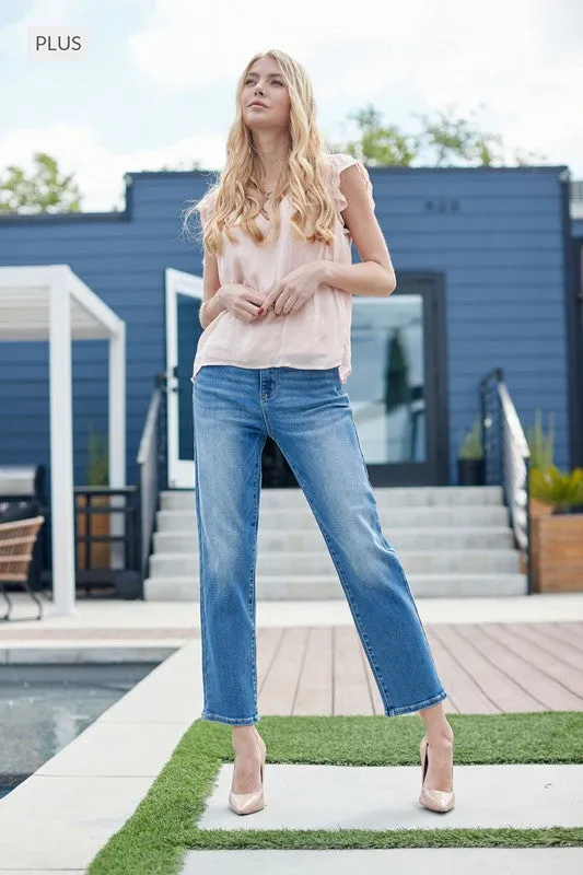 Plus Size Linden High Rise Mom Jeans