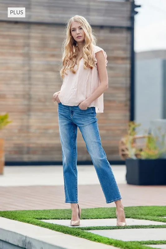 Plus Size Linden High Rise Mom Jeans