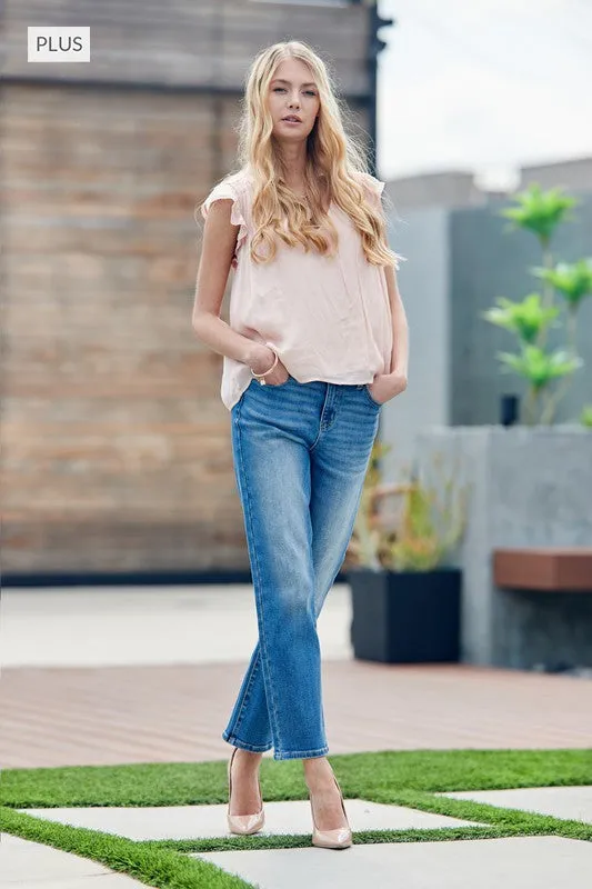 Plus Size Linden High Rise Mom Jeans