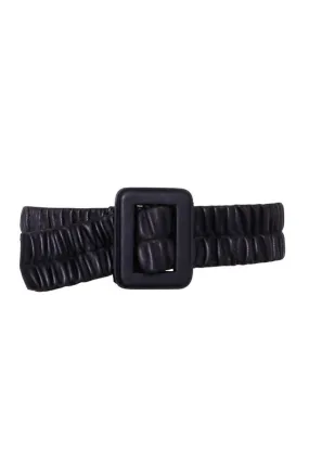 Portia Ruched Leather Belt