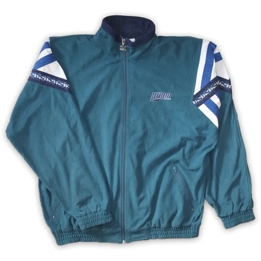 Rare Puma Velour Trackjacket Large