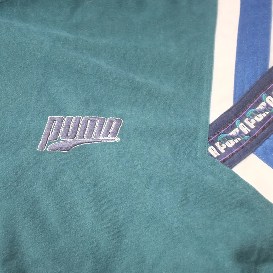 Rare Puma Velour Trackjacket Large