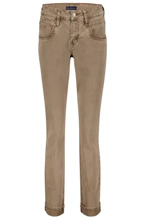 Red Button SRB4296A Sissy Coloured Denim Jeans Taupe
