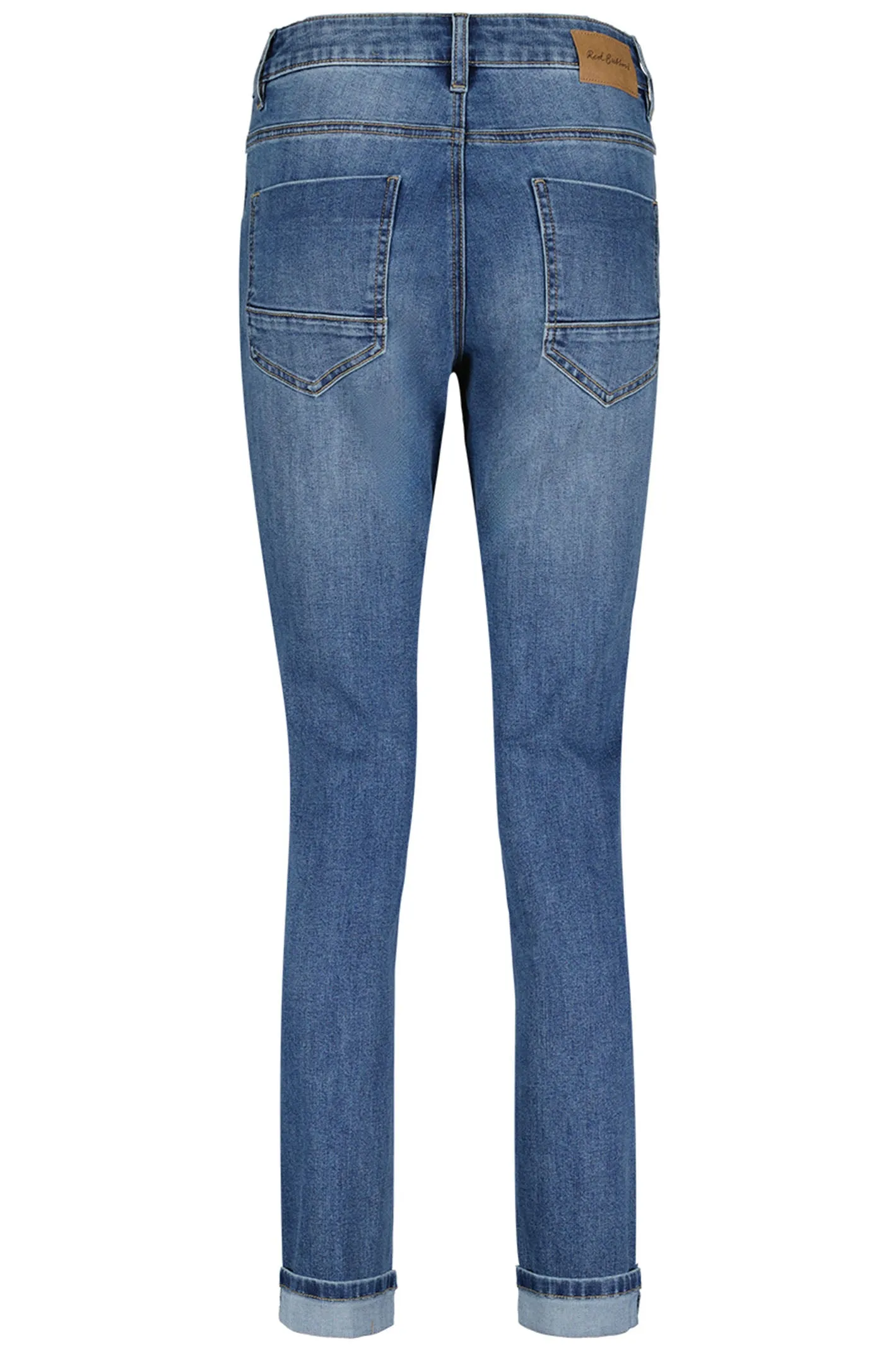 Red Button SRB4304 Sissy Stone Used Metal Beads Jeans