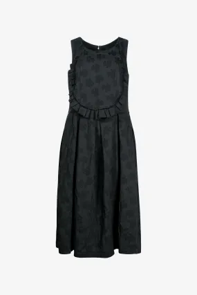 Ruffled Cut-Out Dress
