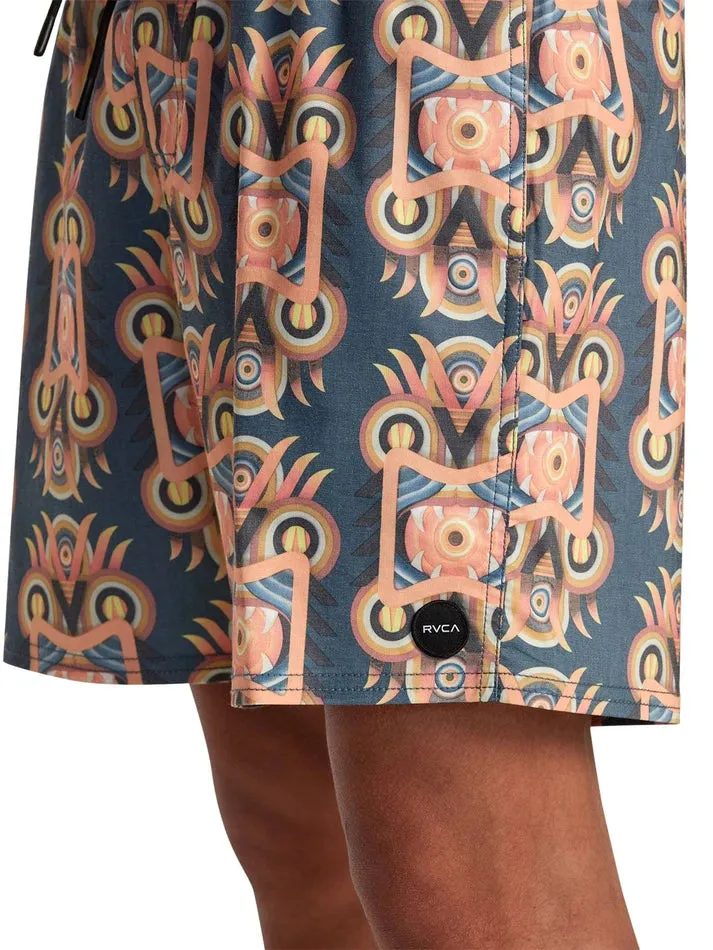 RVCA Mens Redondo Elastic Swim Trunks