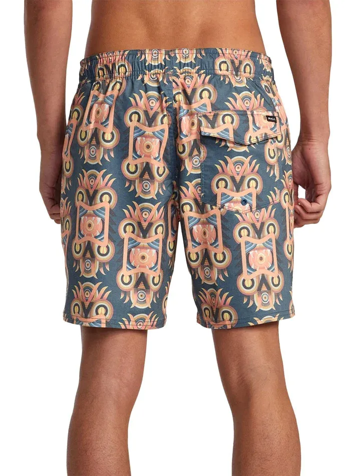 RVCA Mens Redondo Elastic Swim Trunks