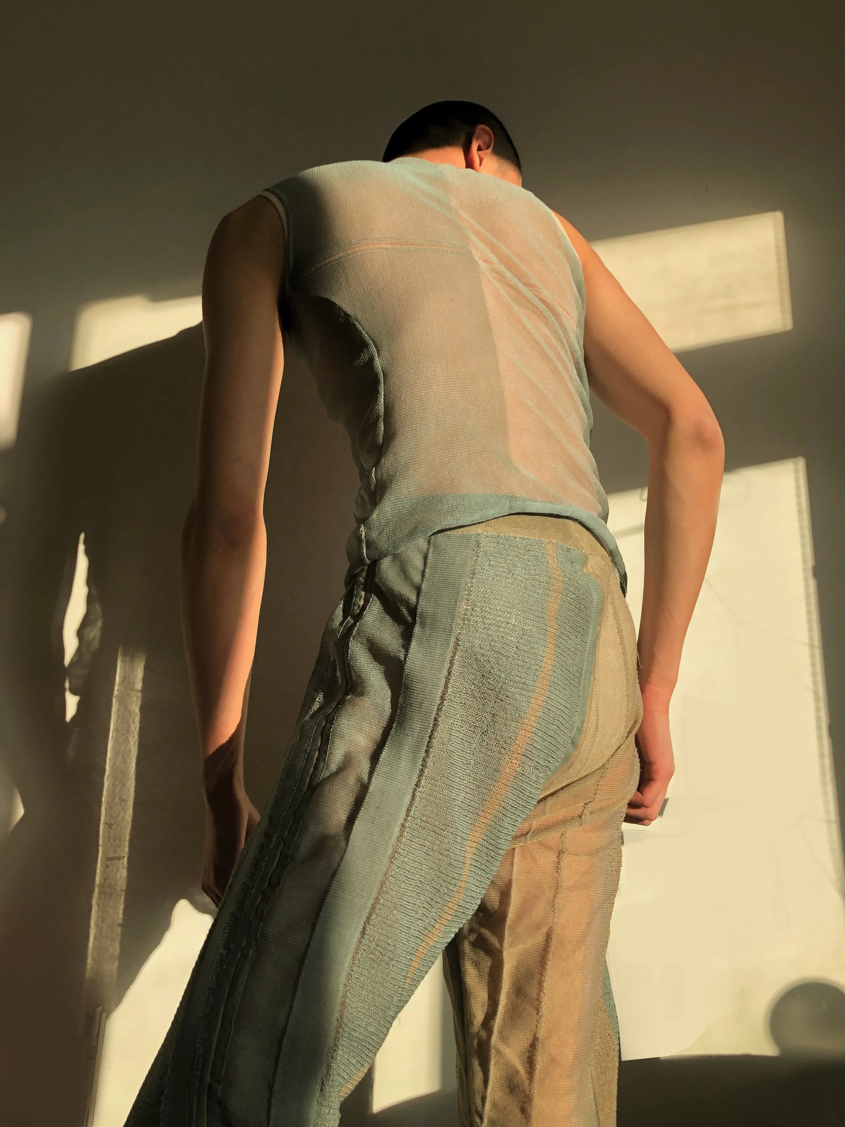 Sheer Graphic Vest