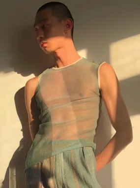 Sheer Graphic Vest