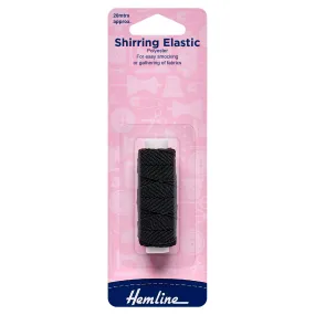 Shirring Elastic 20m - Black - Hemline