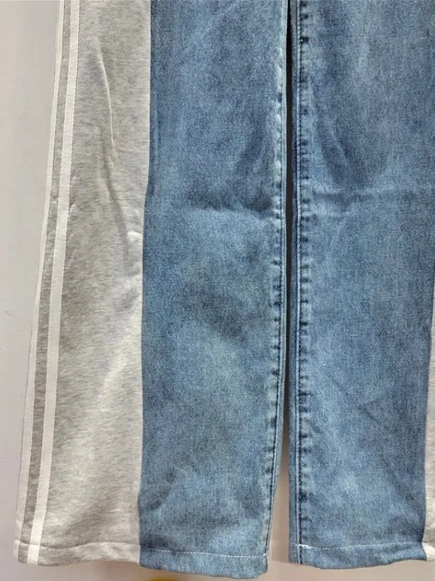 Silver straight jeans
